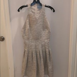 Cream backless cocktail dress